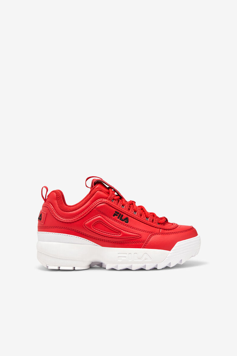 Kids\' Fila Little Disruptor 2 Platform Shoes Red / White / Black | bTxSkb1axFw