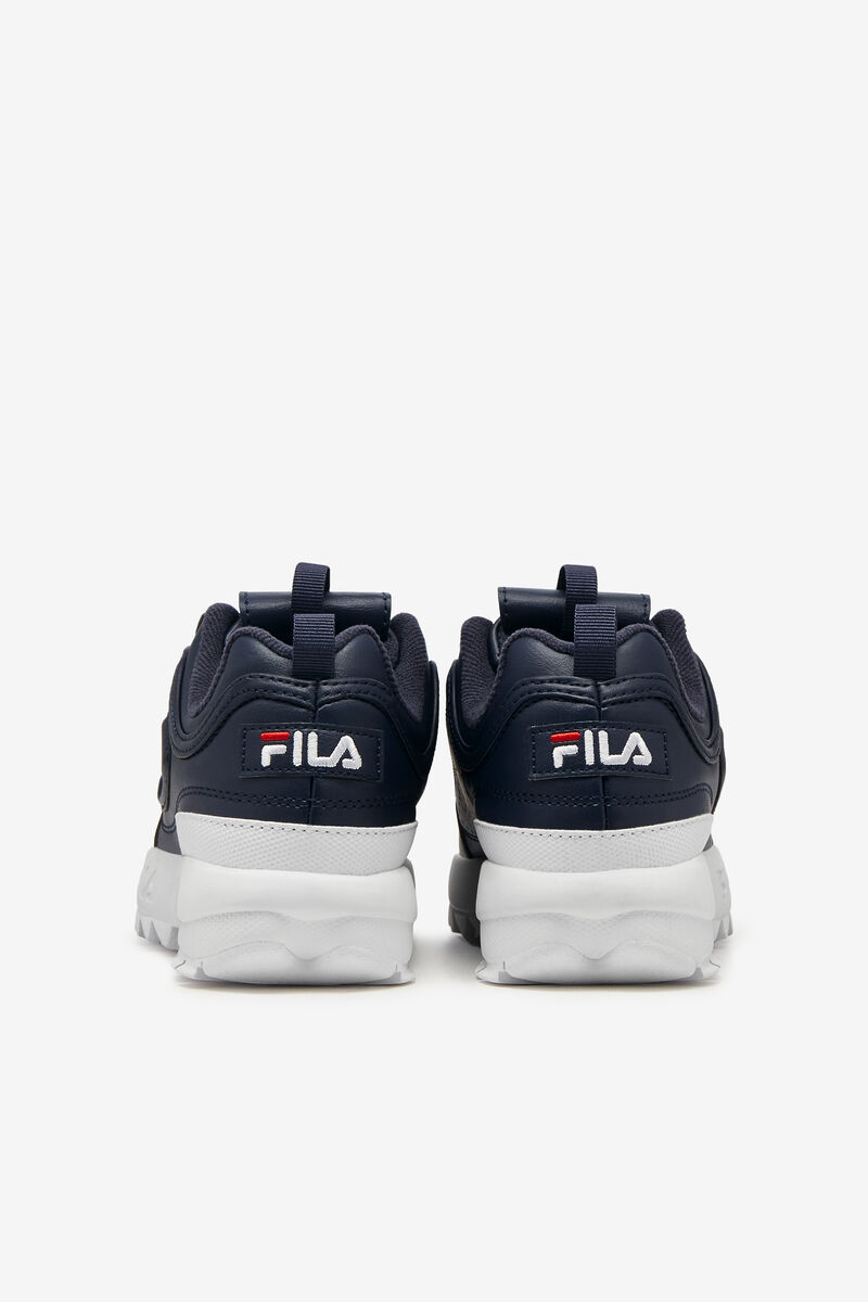 Kids' Fila Little Disruptor 2 Platform Shoes Navy / White / Red | uyaqa2hh3wr