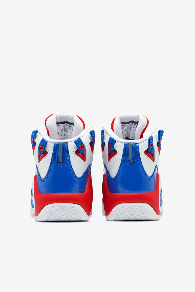 Kids' Fila Little Grant Hill 1 Basketball Shoes White / Red / Blue | xSKK4plIeqP