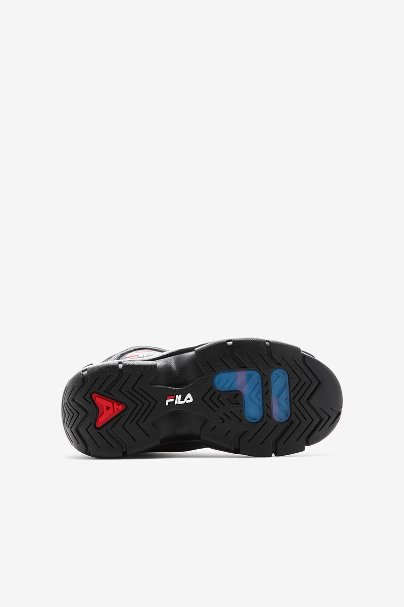 Kids' Fila Little Grant Hill 2 25th Anniversary Edition Basketball Shoes Black / White / Red | B9DNz