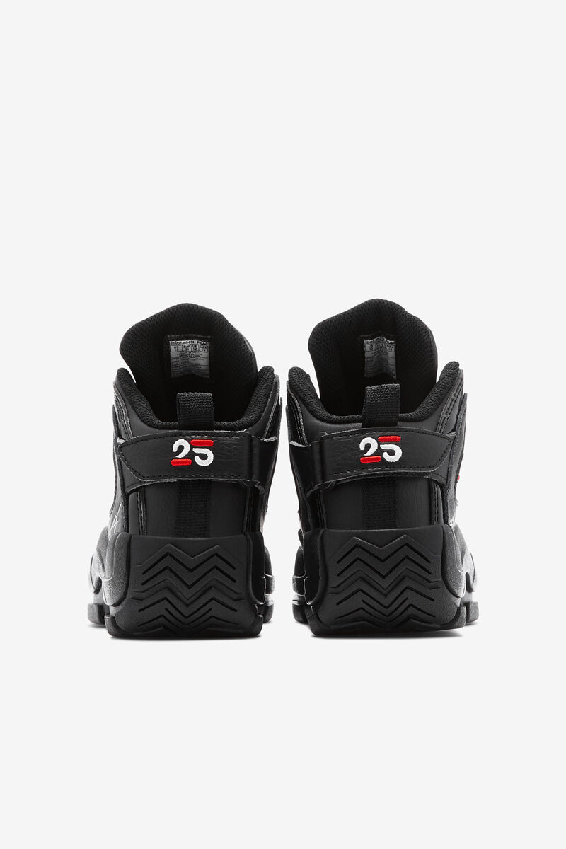 Kids' Fila Little Grant Hill 2 25th Anniversary Edition Basketball Shoes Black / White / Red | B9DNz