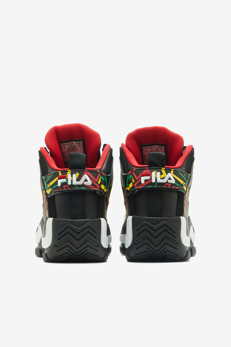 Kids' Fila Little Grant Hill 2 Basketball Shoes Black / Lemon | Hk3UEUklXkm