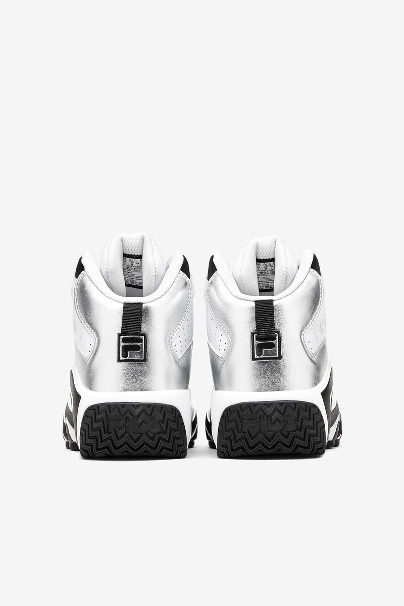 Kids' Fila Little Mb Basketball Shoes White / Metal Silver / Black | 14paJgao5xm