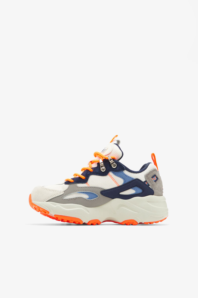 Kids' Fila Little Ray Tracer Tr 2 Walking Shoes Silver / Orange | HZyOwWkys5V