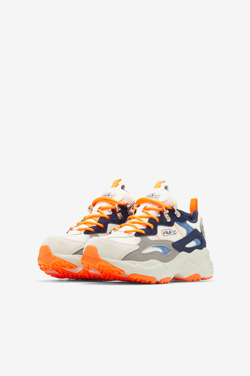 Kids' Fila Little Ray Tracer Tr 2 Walking Shoes Silver / Orange | HZyOwWkys5V