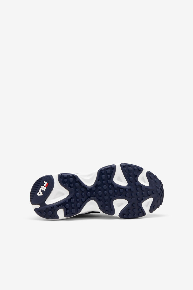 Kids' Fila Little Ray Tracer Walking Shoes White / Navy / Red | xliZU2EJlyc