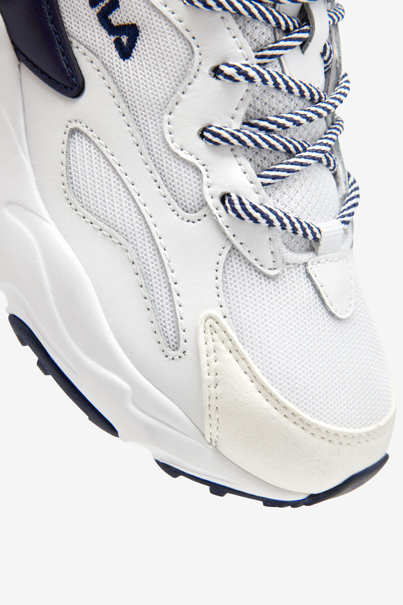 Kids' Fila Little Ray Tracer Walking Shoes White / Navy / Red | xliZU2EJlyc