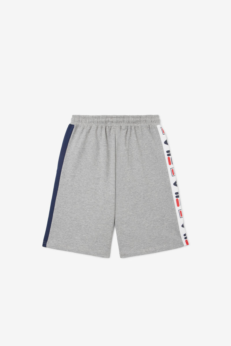 Kids' Fila Logo Short Shorts Grey | UwXbFcC3EIJ