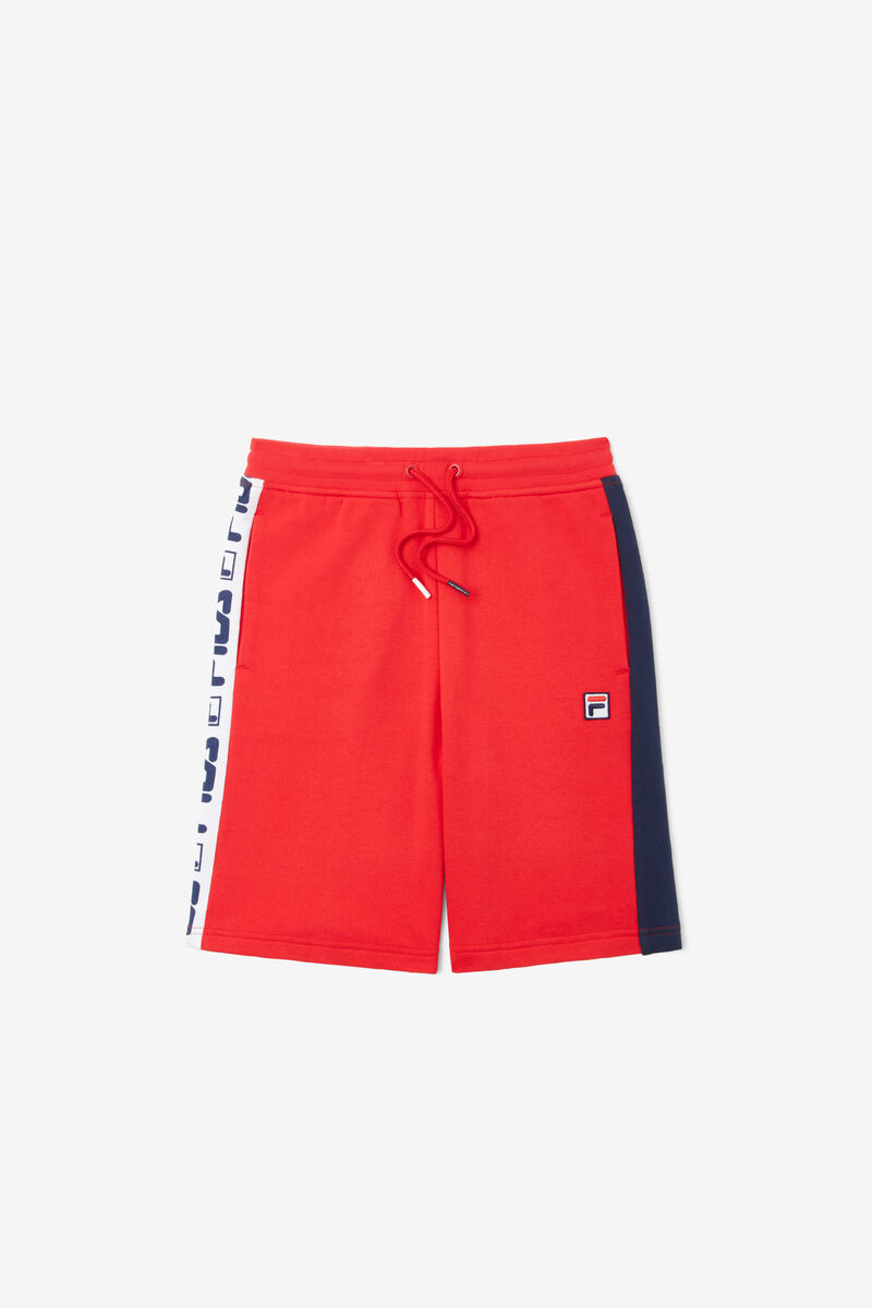 Kids' Fila Logo Short Shorts Red | fQRP1q5rkru