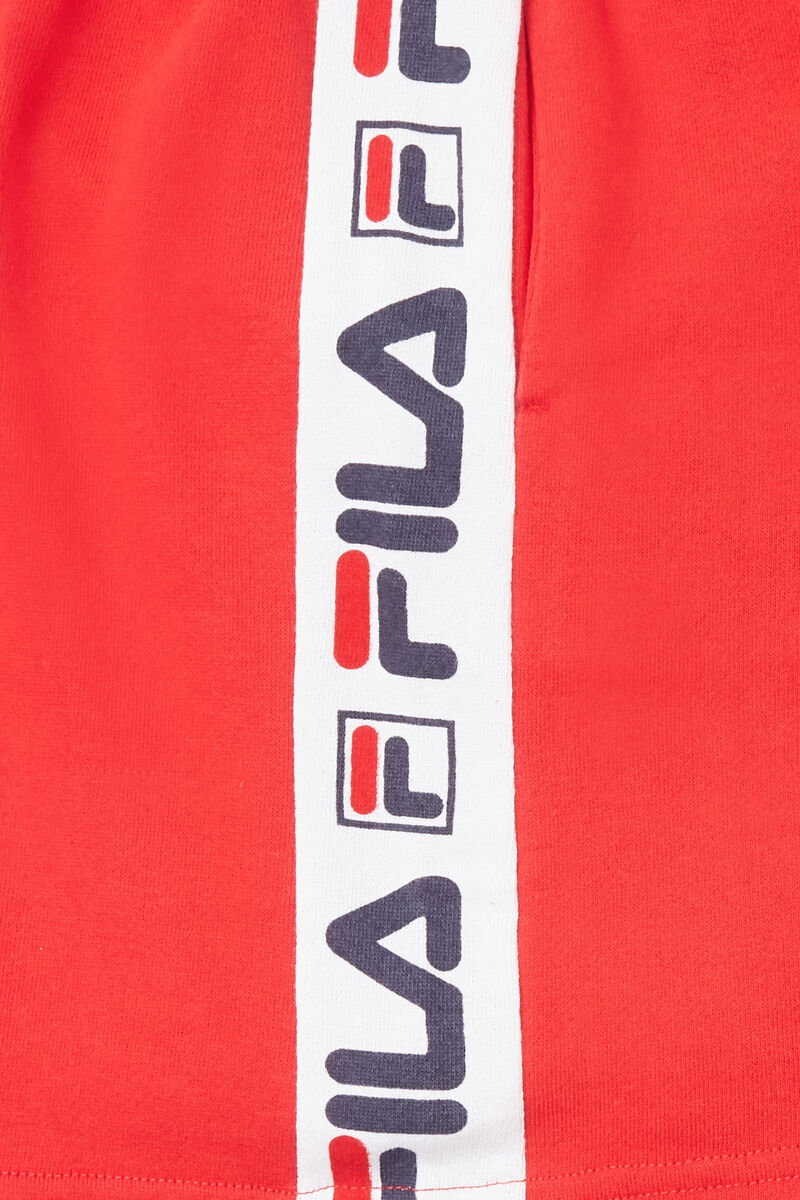 Kids' Fila Logo Short Shorts Red | fQRP1q5rkru