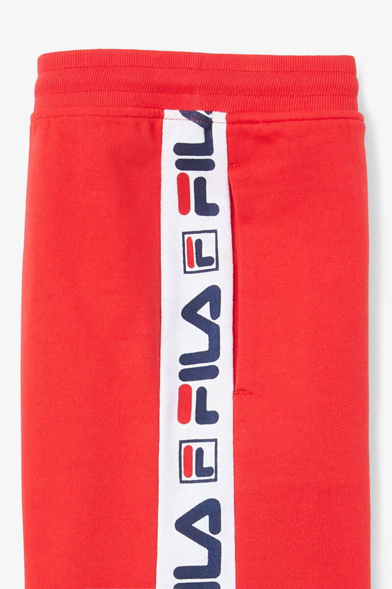 Kids' Fila Logo Short Shorts Red | fQRP1q5rkru