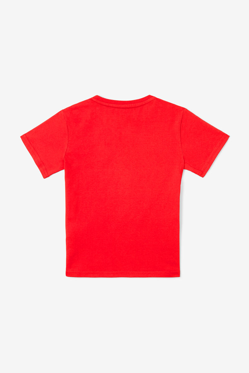 Kids' Fila Logo T Shirts Red | trs8WqN6r8t