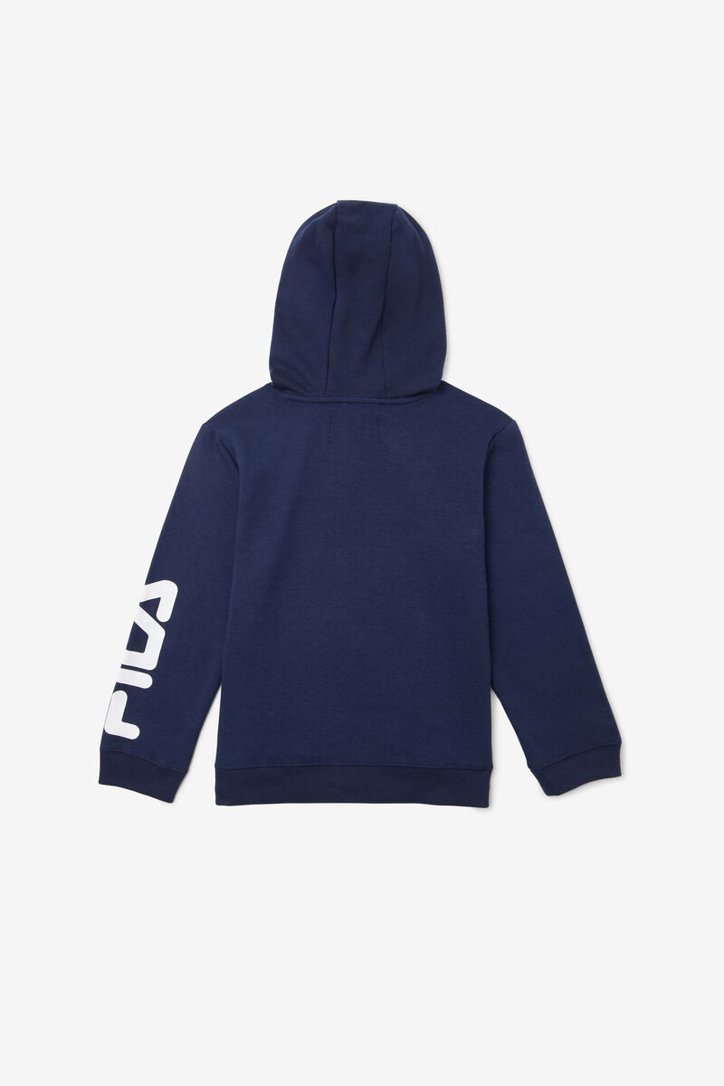 Kids' Fila Raglan Hoodie Hoodies Navy | CA4WeQDtI3O