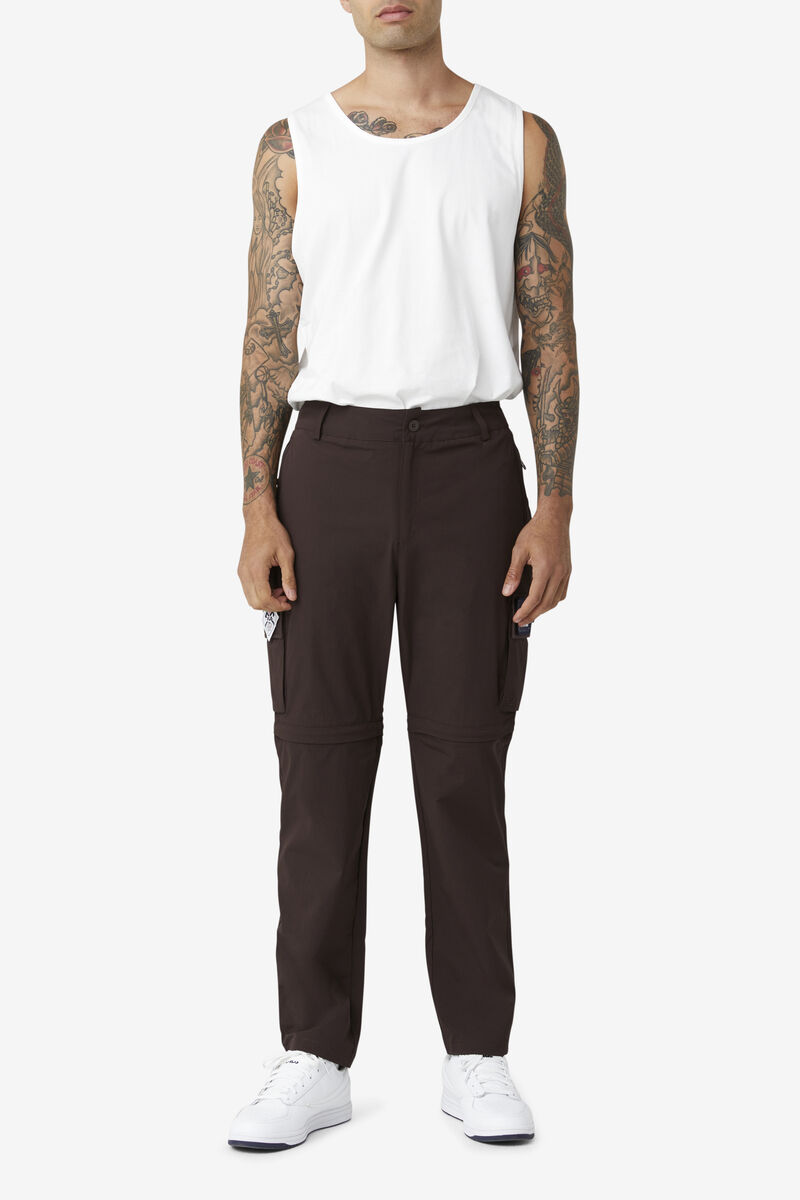 Men's Fila 3-in-1 Pant Pants Brown | MAENdn52ysB