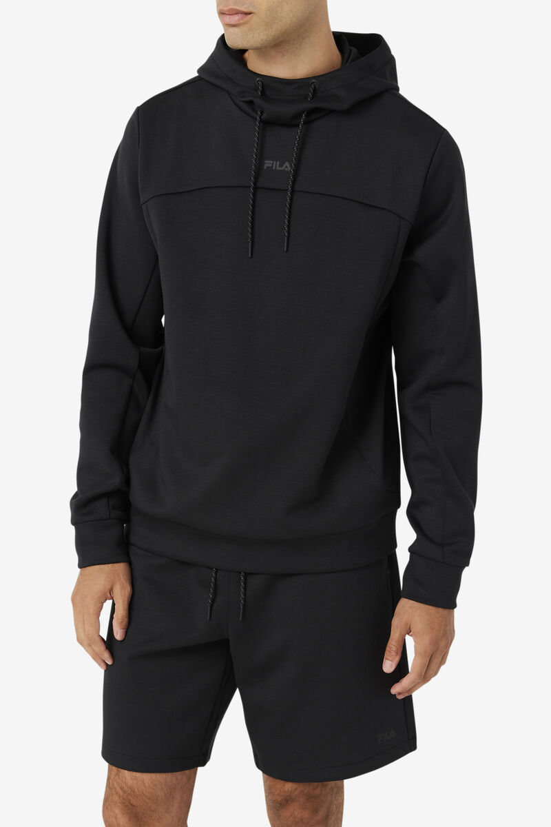 Men's Fila Aadheen Hoodie Hoodies Black | hJD9IwbkLeb