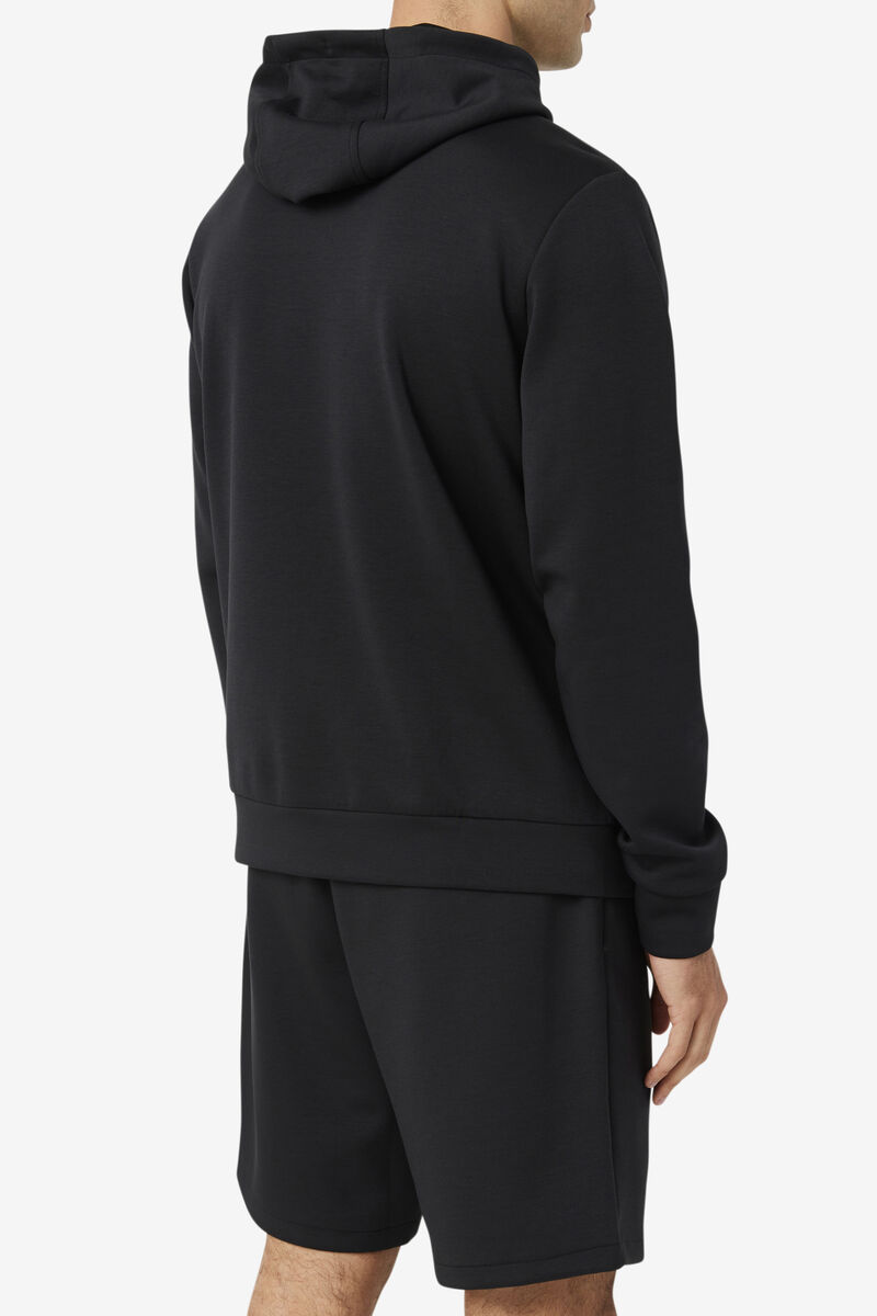 Men's Fila Aadheen Hoodie Hoodies Black | mQeT32S3O3z