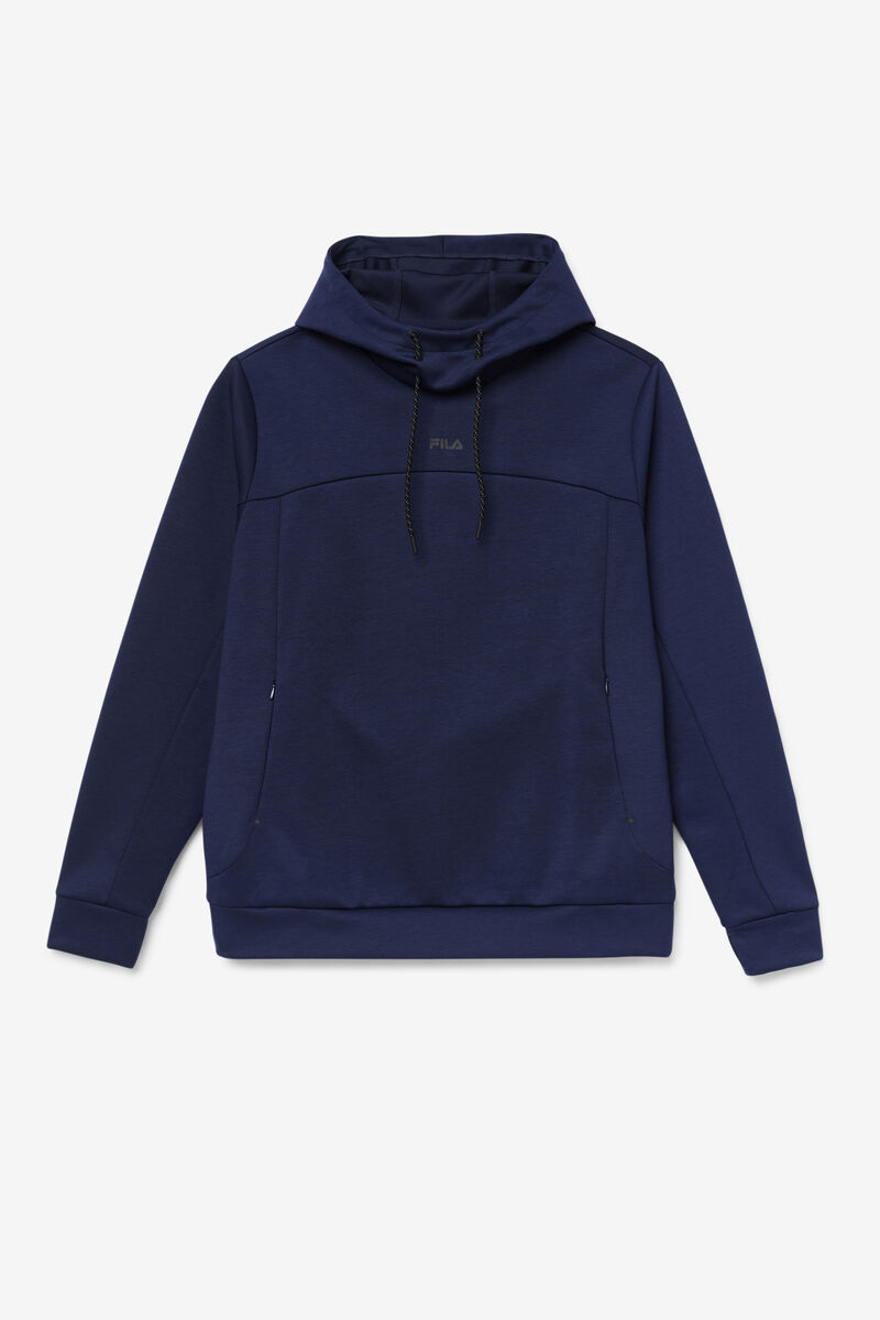 Men\'s Fila Aadheen Hoodie Hoodies Navy / Black | RbGiwZ8VcN9