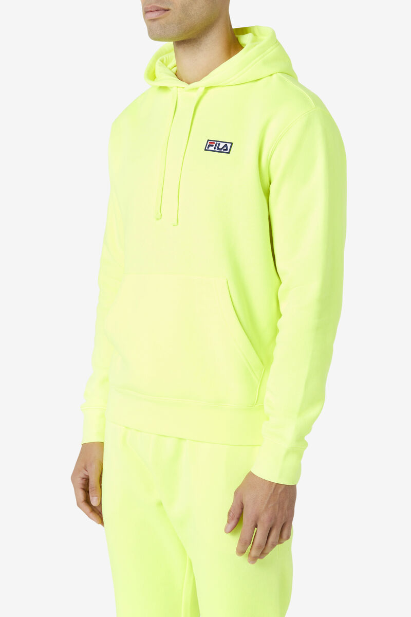 Men's Fila Algot Hoodie Hoodies Yellow / Black | BM6jFOTVxGk