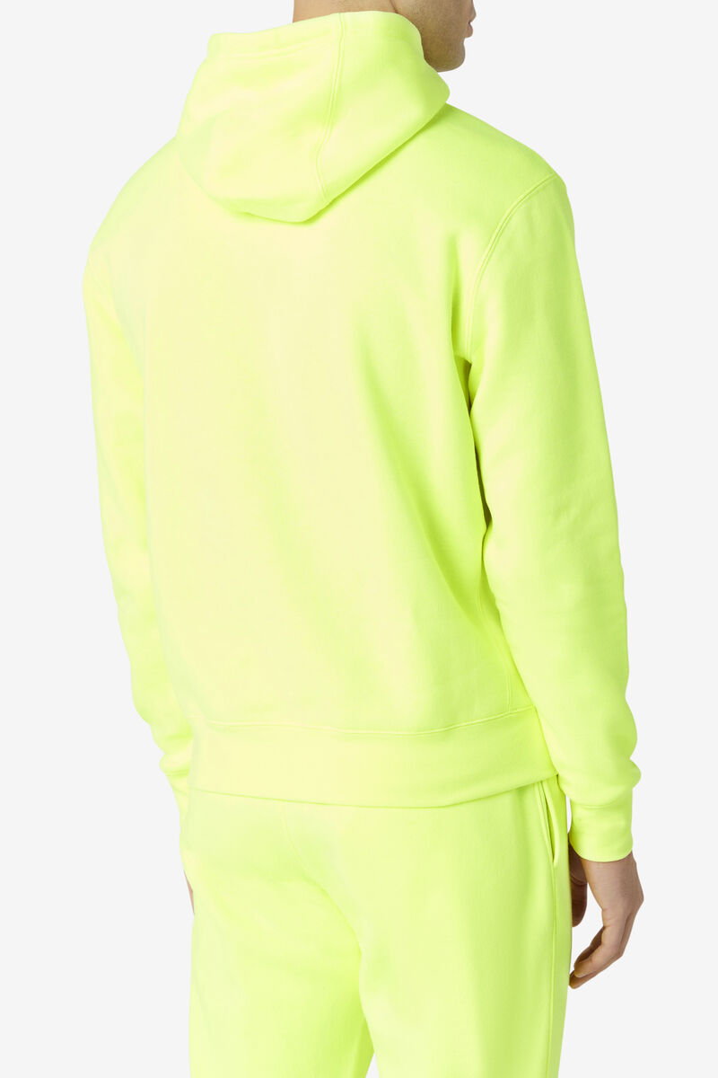 Men's Fila Algot Hoodie Hoodies Yellow / Black | BM6jFOTVxGk