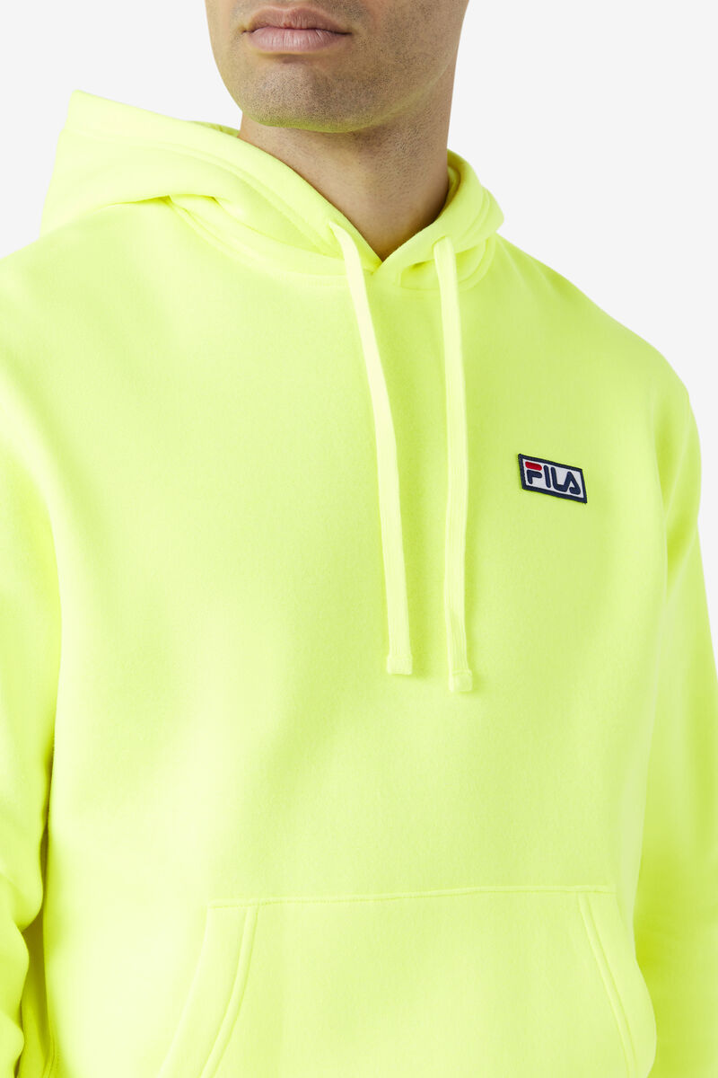 Men's Fila Algot Hoodie Hoodies Yellow / Black | BM6jFOTVxGk