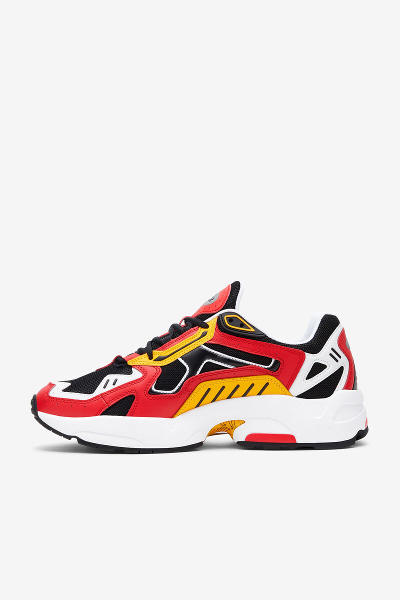 Men's Fila Archive Rjv Reflective Sneakers | Fila Sneakers Black / Red / White | 9yTnroE2v78