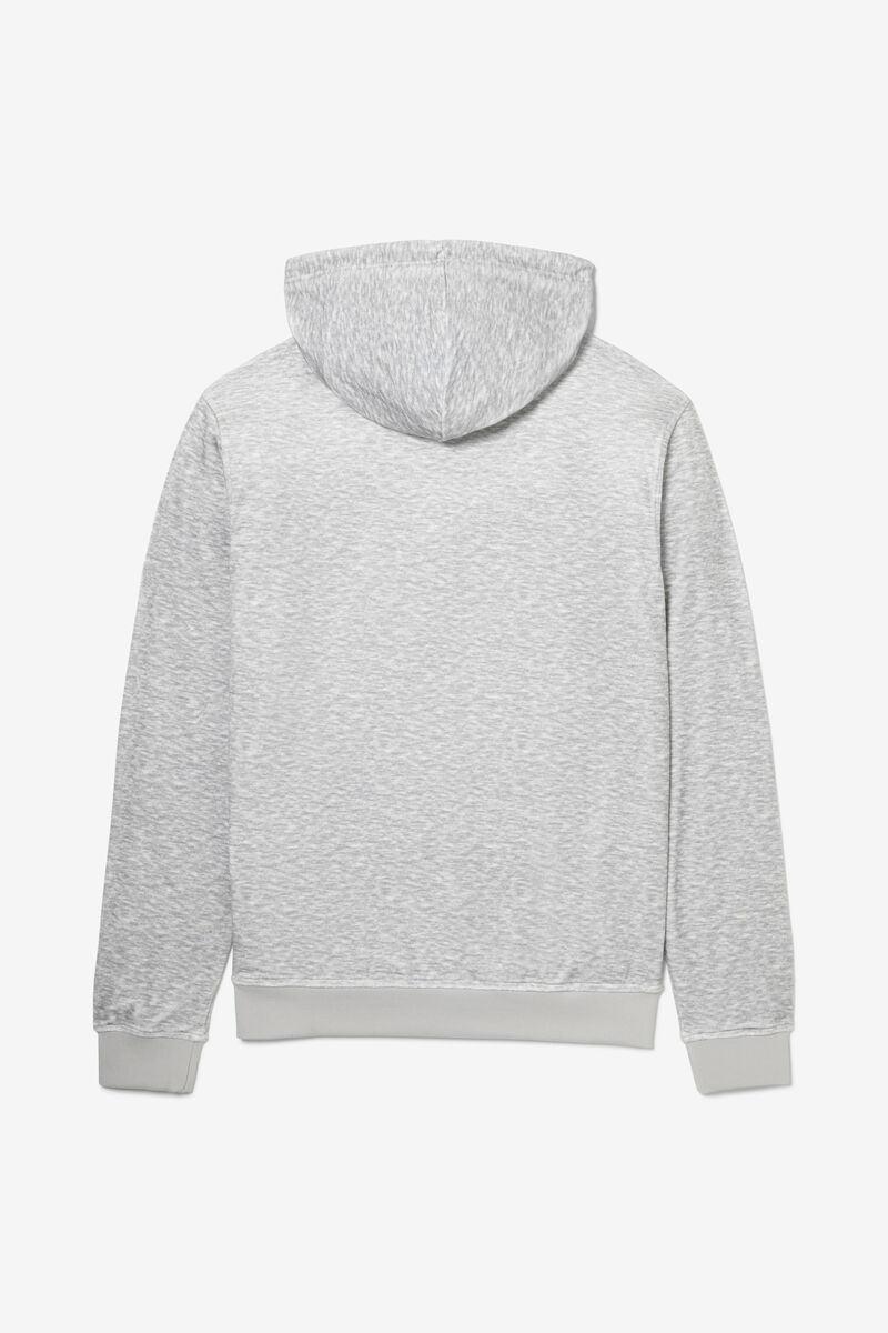 Men's Fila Asher Velour Hoodie Hoodies Light Grey | n2g9UmjJTvE