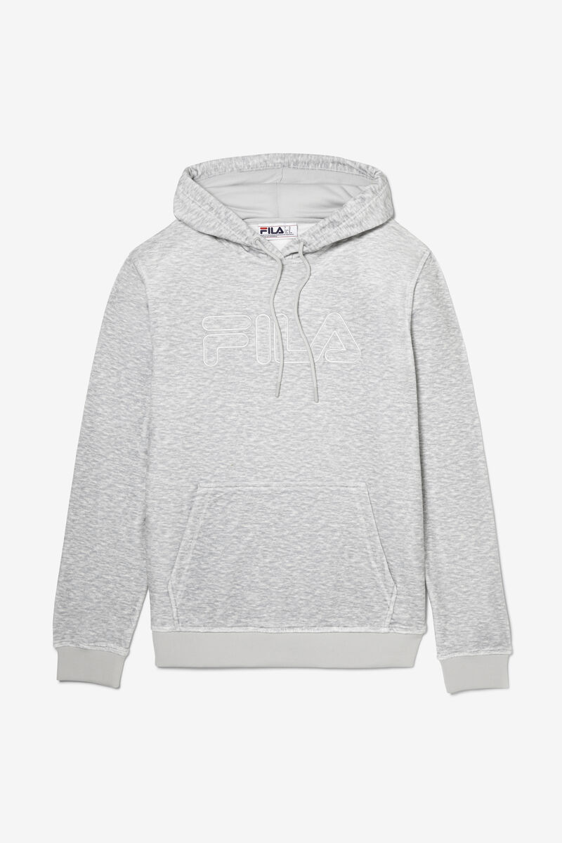Men\'s Fila Asher Velour Hoodie Hoodies Light Grey | n2g9UmjJTvE