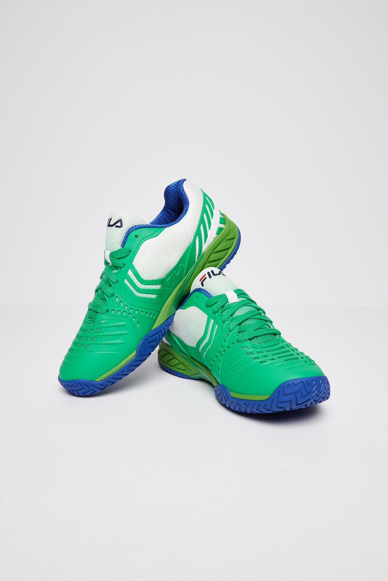 Men's Fila Axilus 2 Energized Tennis Shoes Light Green / White / Navy | QnDUEH5ifPy