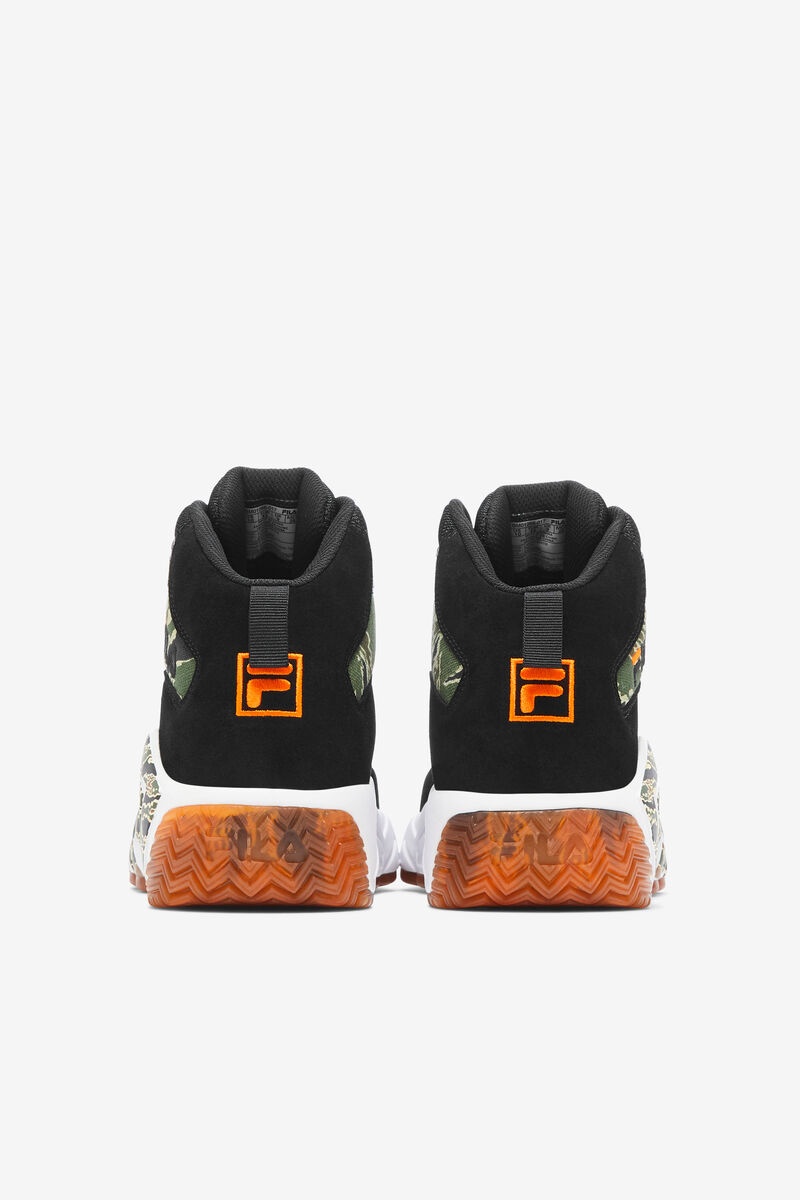 Men's Fila Basketball Shoe With Camo Detail | Fila Sneakers Black / White | ENuOH4UbHVP
