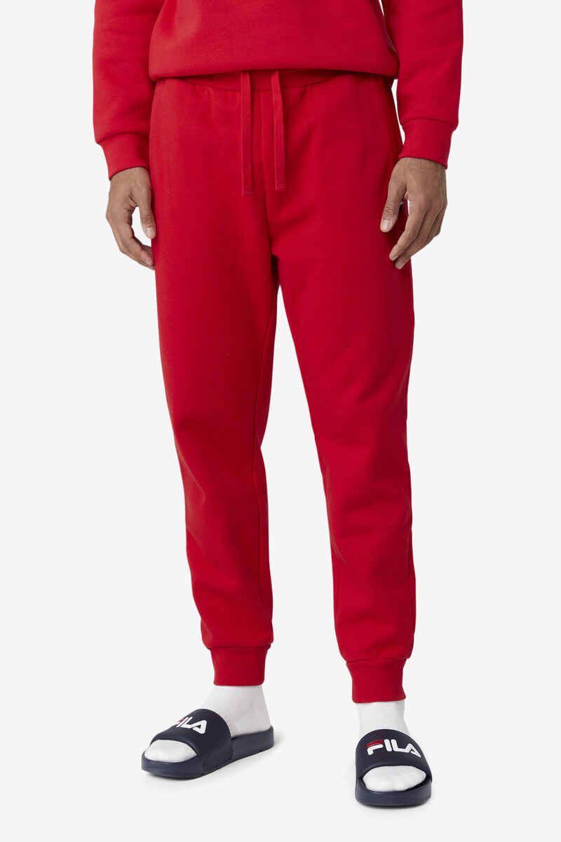 Men's Fila Batul Jogger Pants Red | 8BAZmuQvXDs