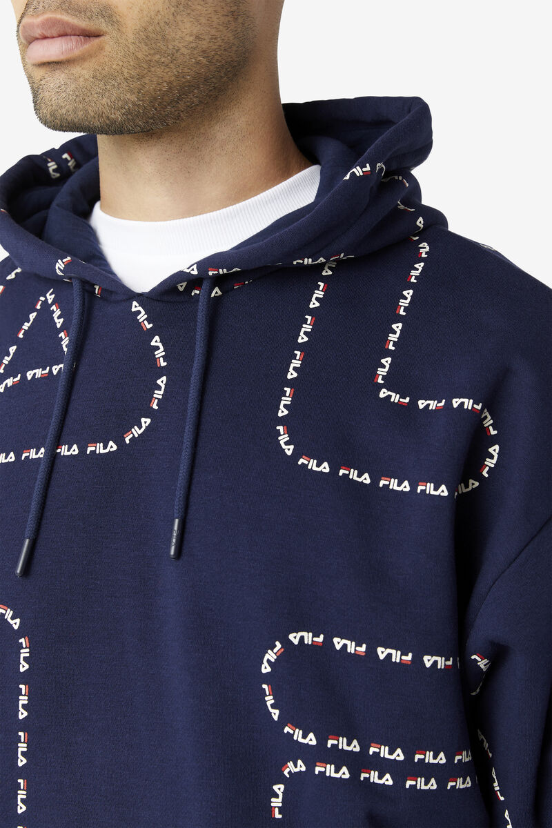 Men's Fila Bedford Hoodie Hoodies Navy / Navy | noPd1ZlBWRF
