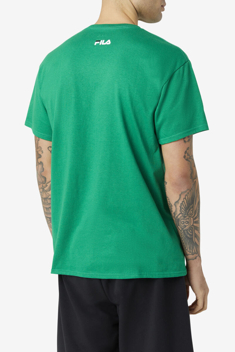 Men's Fila Boston Love T Shirts Green | CQxHG2iHbln