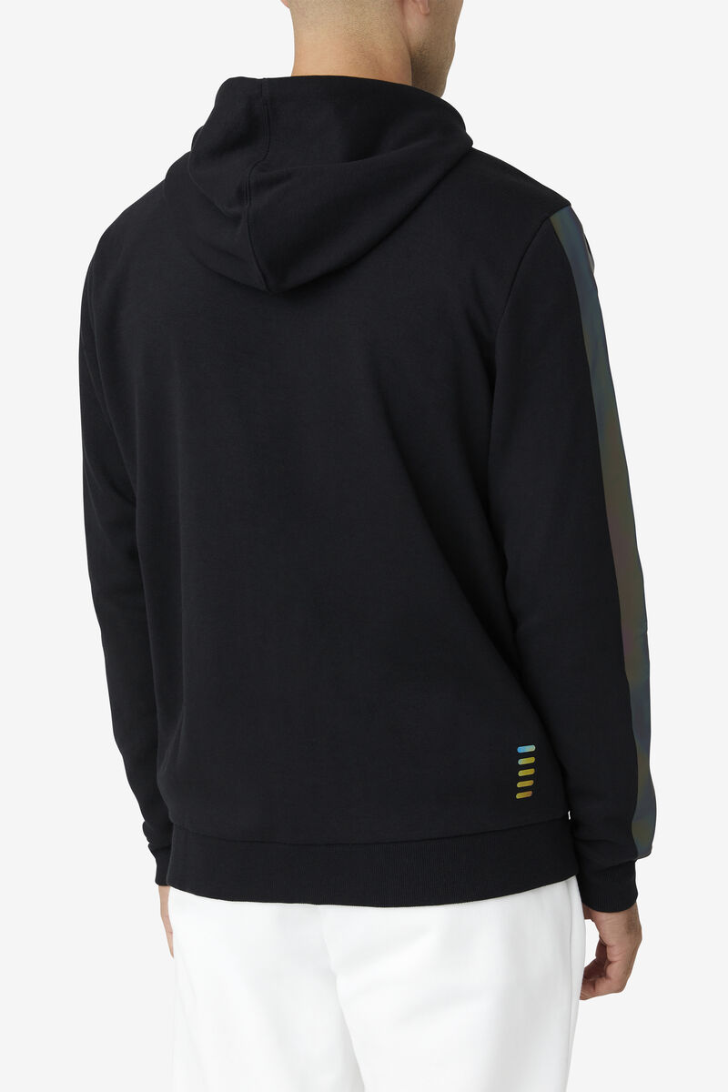 Men's Fila Cadman Hoodie Hoodies Black | KctFeLFMFQF