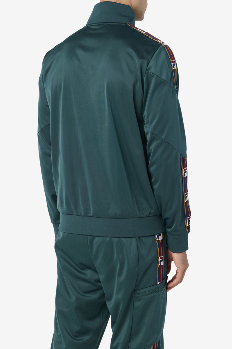 Men's Fila Carson Track Jacket Outerwear Green | FY6kZuuDcGh
