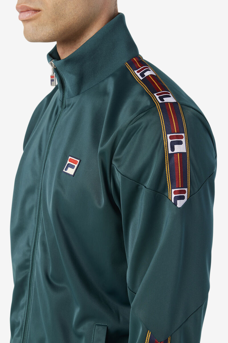 Men's Fila Carson Track Jacket Outerwear Green | FY6kZuuDcGh