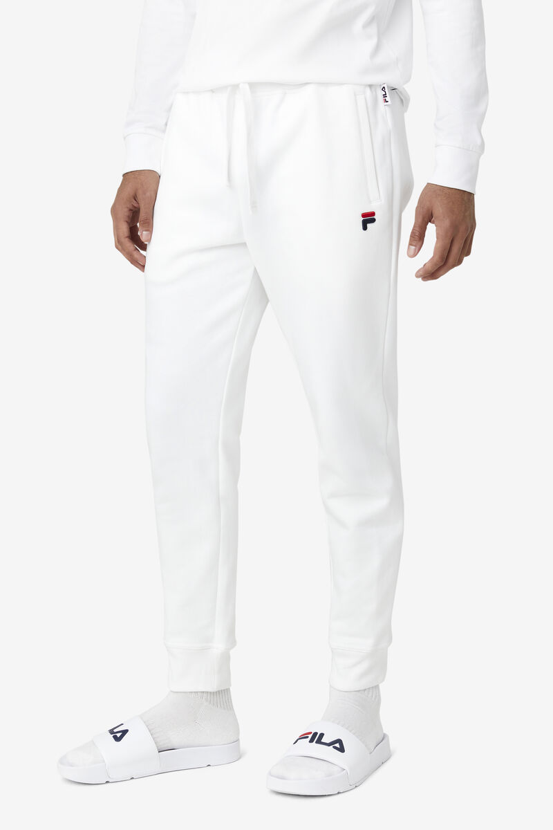 Men's Fila Chardon Jogger Pants White | nW3iP75xyB4