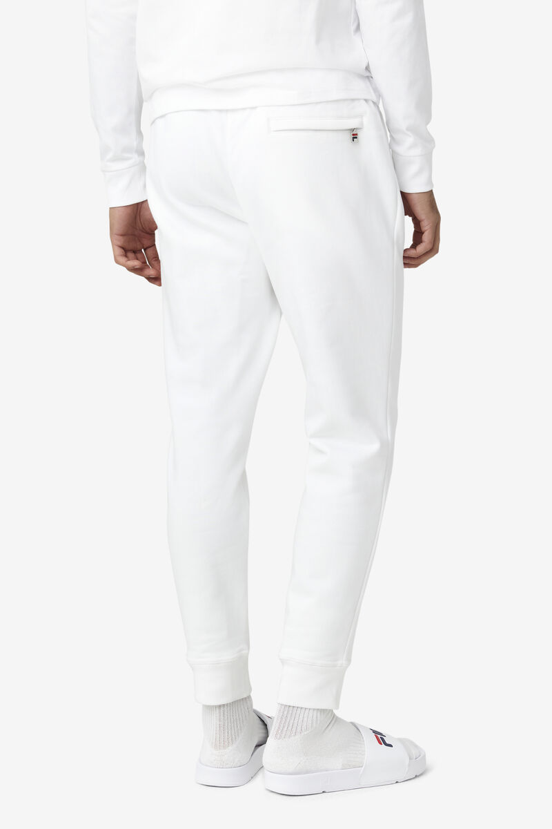 Men's Fila Chardon Jogger Pants White | nW3iP75xyB4