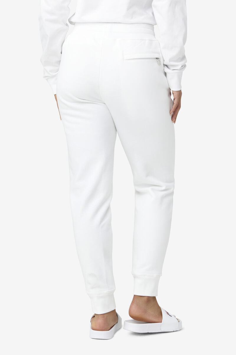Men's Fila Chardon Jogger Pants White | nW3iP75xyB4