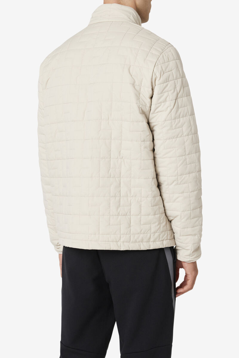 Men's Fila Commuter Jacket Jackets Light Yellow | ihW2IzSULvJ