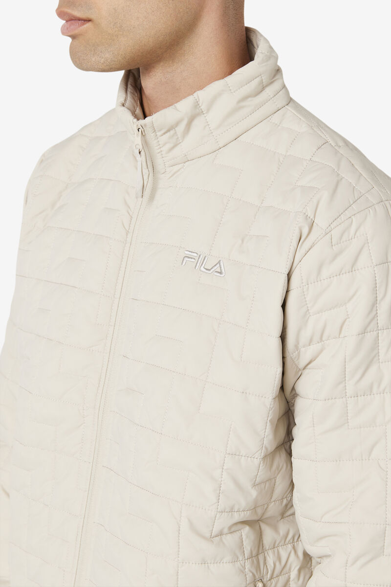 Men's Fila Commuter Jacket Jackets Light Yellow | ihW2IzSULvJ