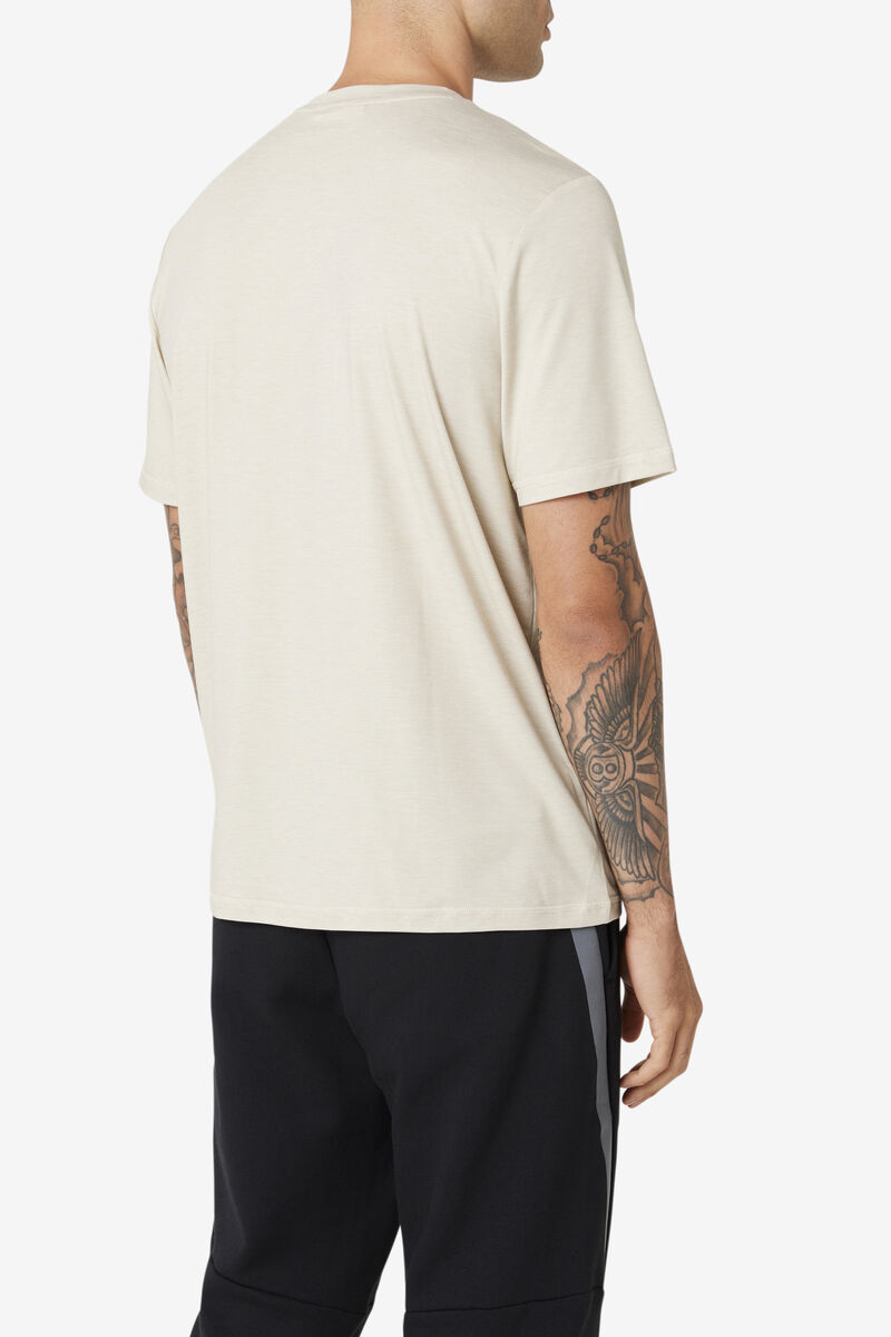 Men's Fila Commuter T Shirts Light Yellow | C3ZcqWWmBu2