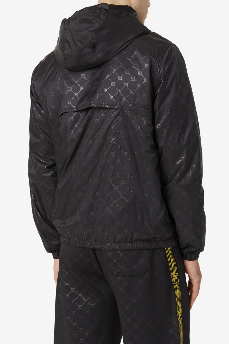 Men's Fila Copper Hood Jacket Jackets Black / Black | 7mh9RlskRqm