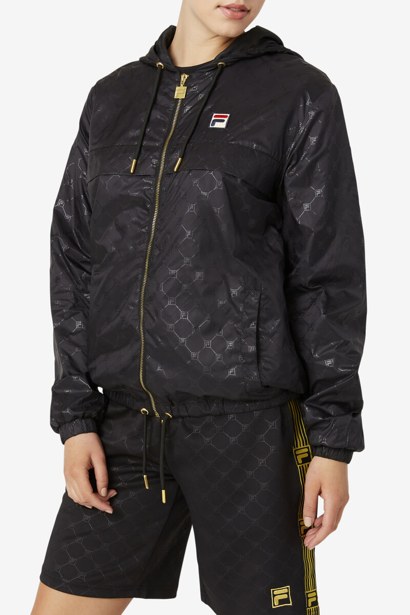 Men's Fila Copper Hood Jacket Jackets Black / Black | 7mh9RlskRqm