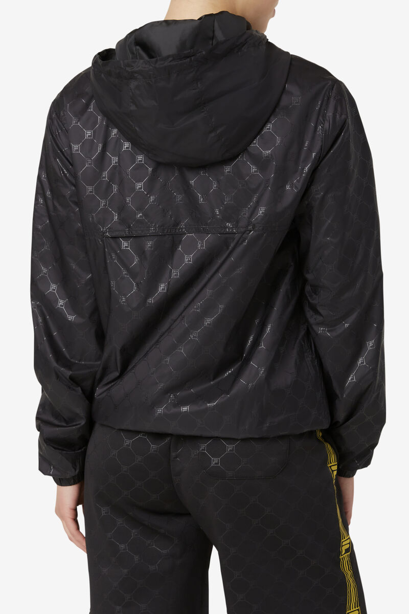 Men's Fila Copper Hood Jacket Jackets Black / Black | 7mh9RlskRqm