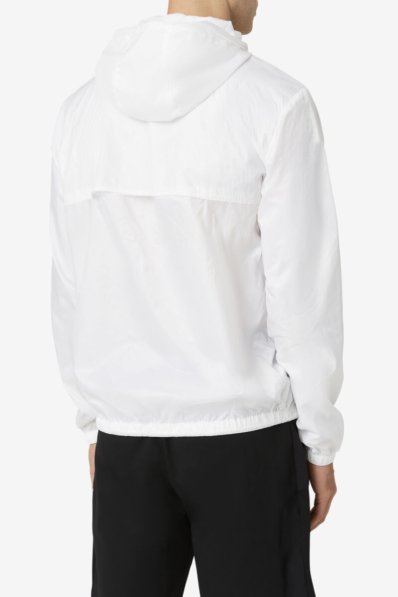 Men's Fila Copper Hood Jacket Jackets White / White | 3iHTSeD2oVW