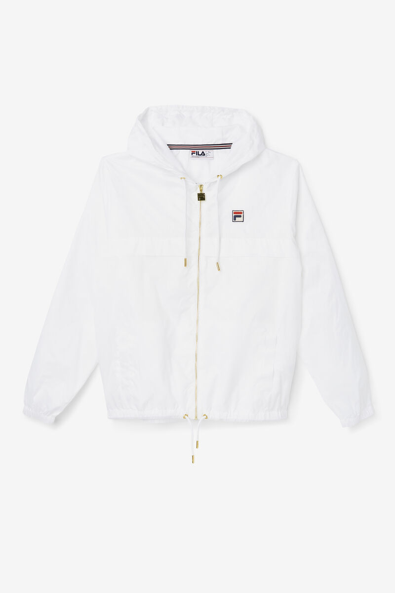 Men\'s Fila Copper Hood Jacket Jackets White / White | 3iHTSeD2oVW