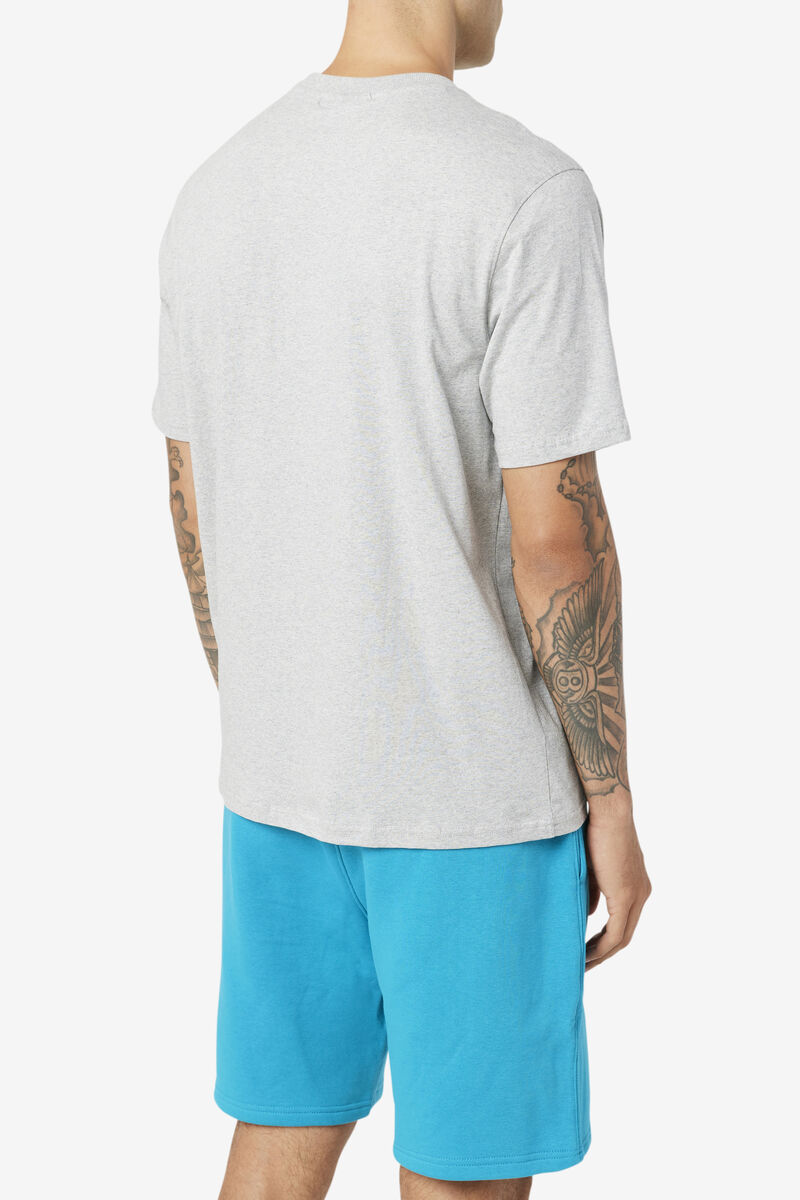 Men's Fila Curtis Pocket T Shirts Light Grey | 93fIDjtG1fJ