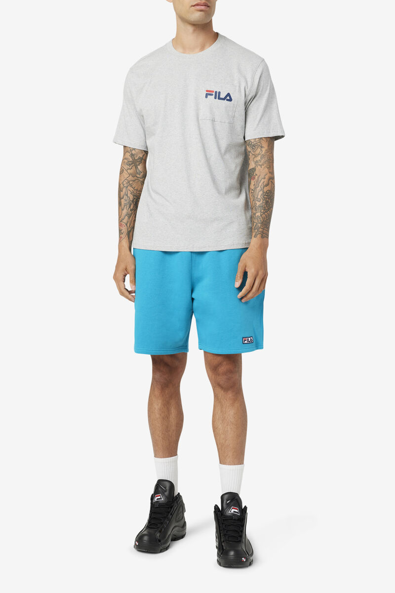 Men's Fila Curtis Pocket T Shirts Light Grey | 93fIDjtG1fJ