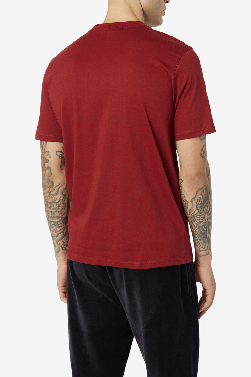 Men's Fila Curtis Pocket T Shirts Red | xvJT82Zhg8g