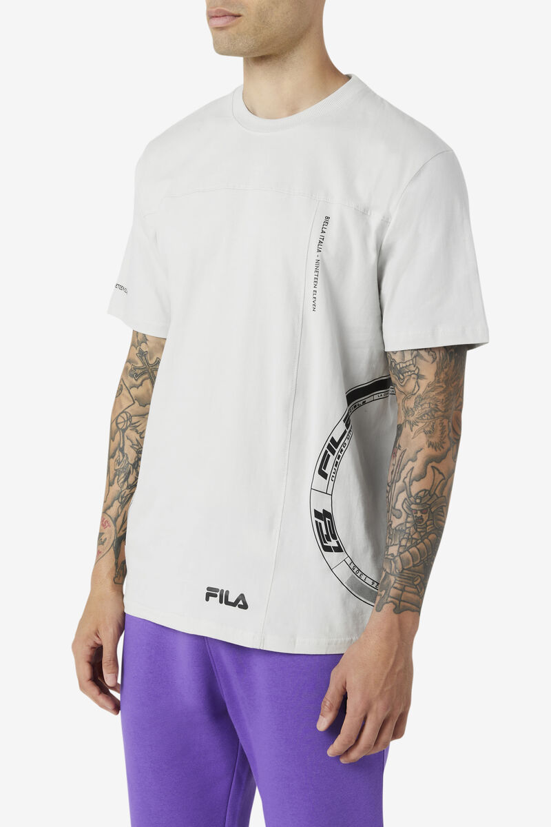 Men's Fila Deltalife Graphic T Shirts White | HRLz6TZc1E4